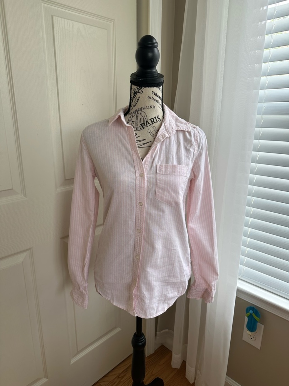 SO Pink & White Striped Button-Down Shirt Perfect Oxford